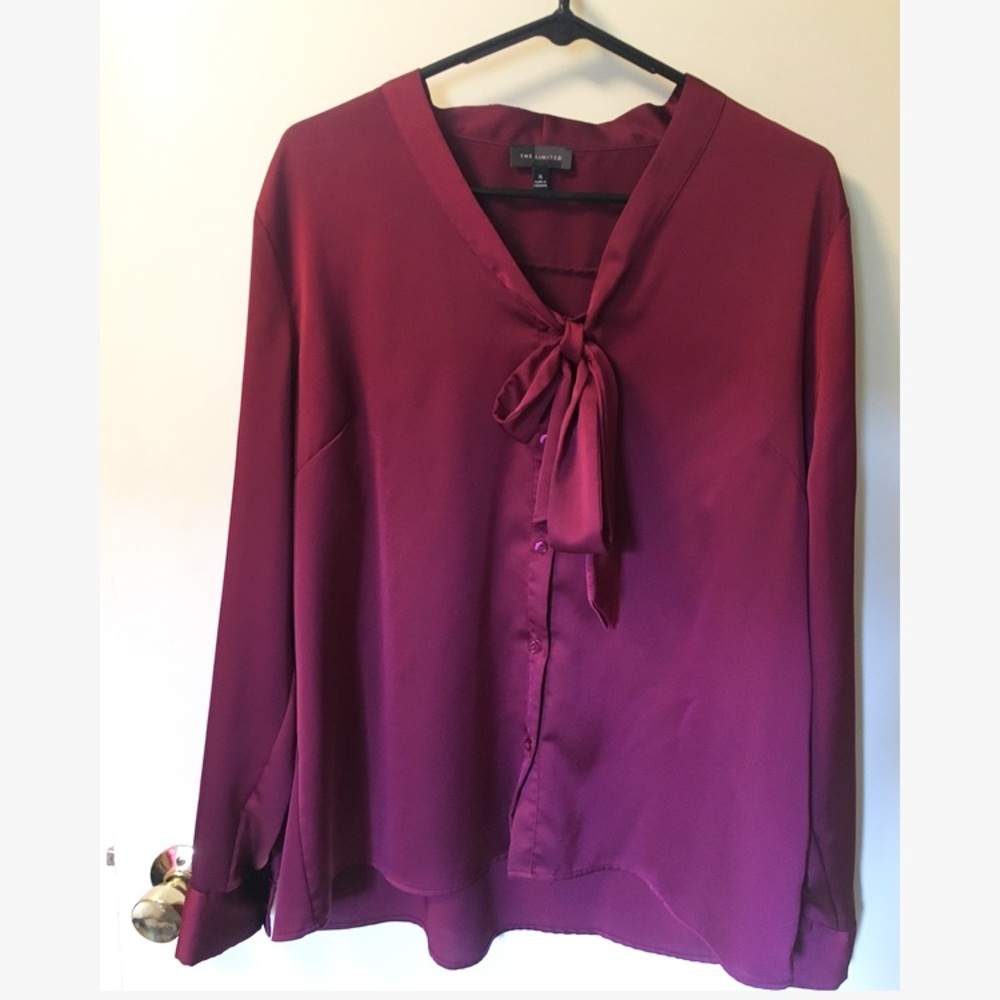 THE LIMITED SATIN BLOUSE